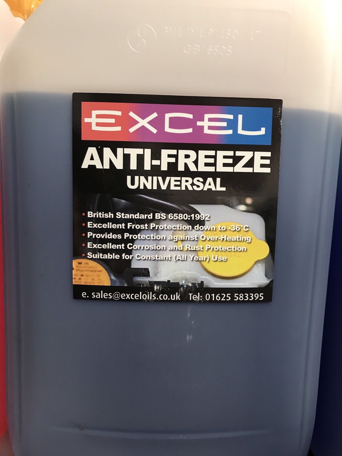 blue antifreeze coolant