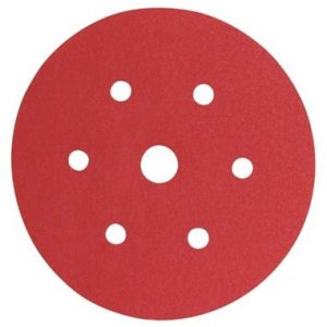 3M Hookit Red Abrasive Disc 316U, 150 mm, 7 Hole, Grit P500 (100 Pack)