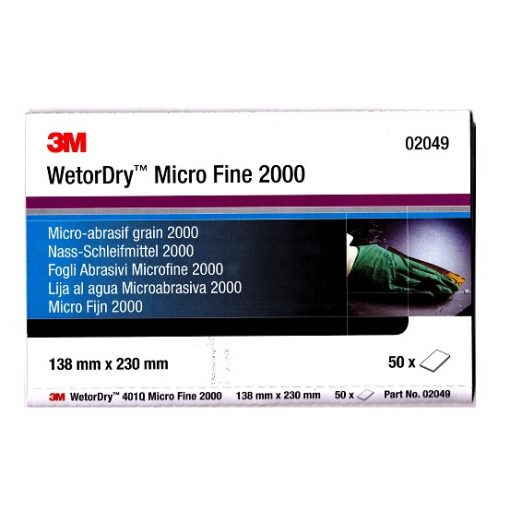 3M 02049 Perfect-It Micro fine P2000 grit wet or dry abrasive