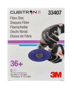 3M 33407 Cubitron II Roloc Fibre Disc 786C, 115 x 22mm, 36+