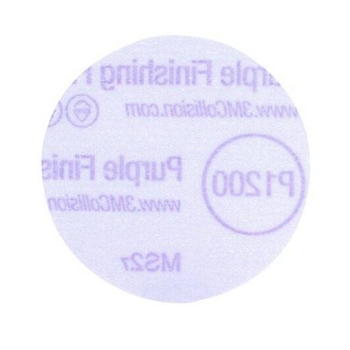 3M 30368 Hookit Purple Finishing Film Abrasive Disc 260L, 3 in, P1200, Pk50