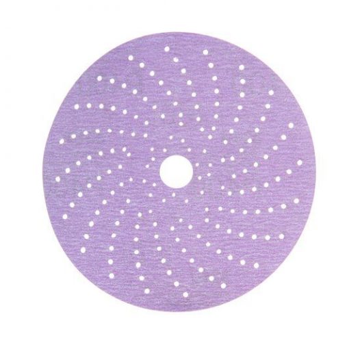 3M 51622 Hookit Purple Clean Sanding Abrasive Disc 334U, 150mm, Multi Hole, P500