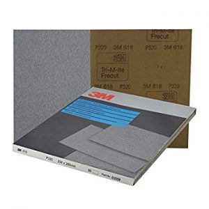 3M 02558 Abrasive Sanding Paper Sheet Sand 618 P320 230x280mm Fre-Cut