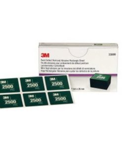 3M 38899 Paint Defect Removal Abrasive 2500 Rectangle, Box of 10 Sheets