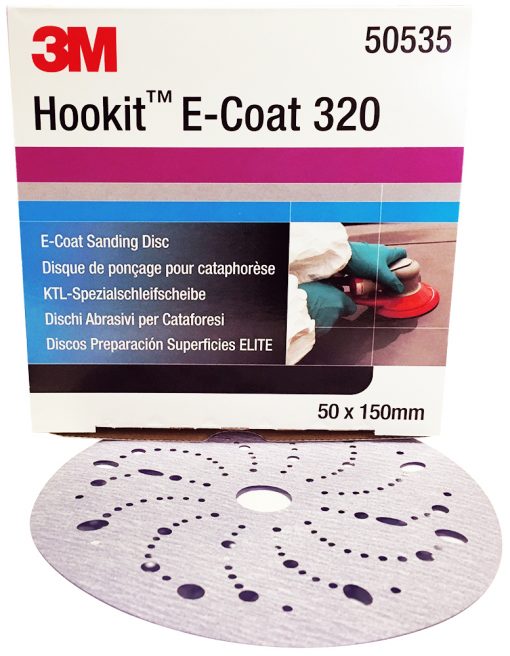 3M 50535 Hookit Abrasive Disc 337U E-Coat 150mm Pk 50