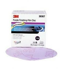 3M™ 30367 Hookit™ Purple Finishing Film Disc, 3 inch, P1500, 30367