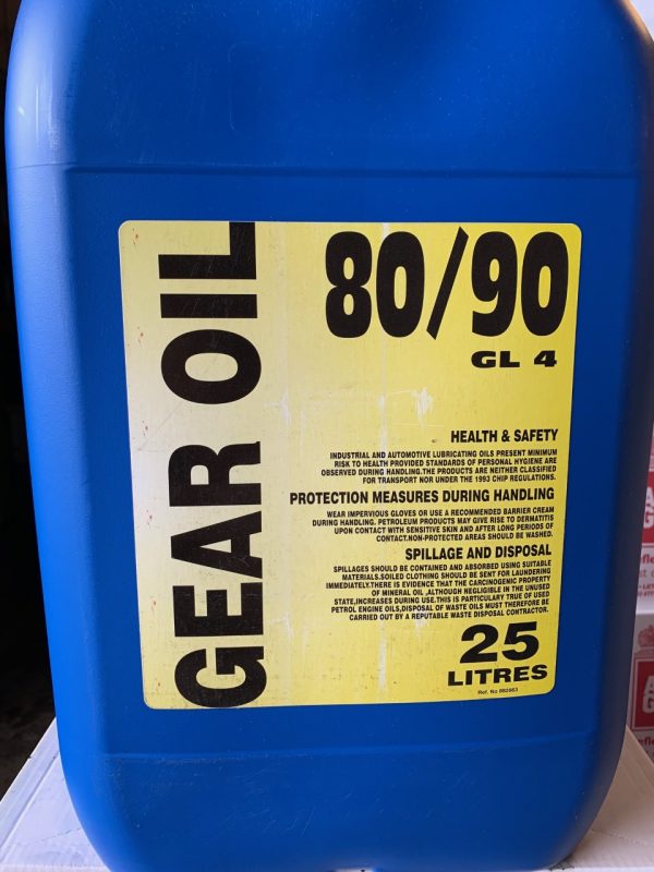 GEAR OIL EP80W-90 GL4 HIGH QUALITY OIL 25 litres